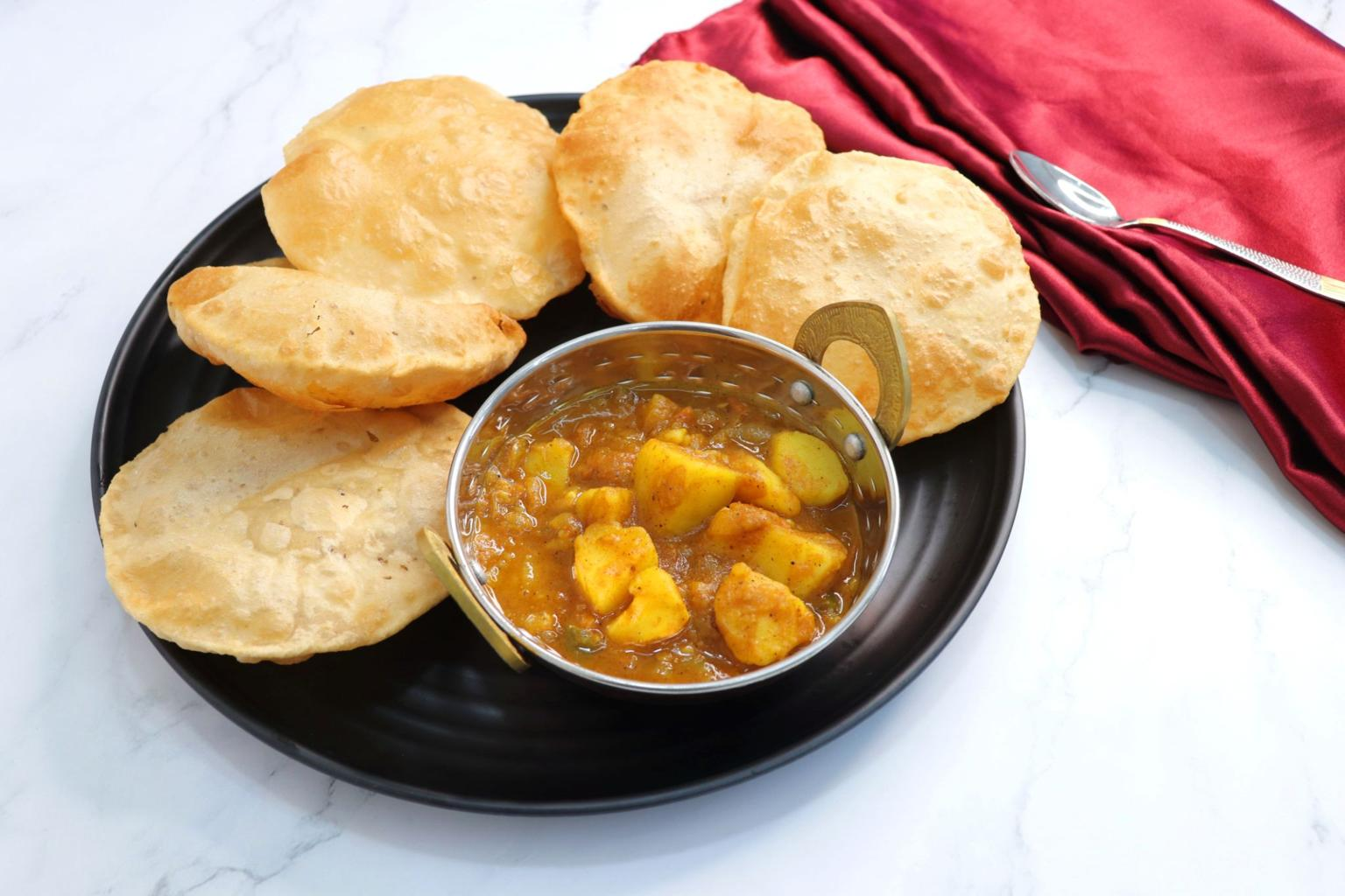 Bedai and Aloo Sabzi