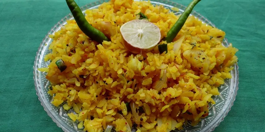 Poha with Sev